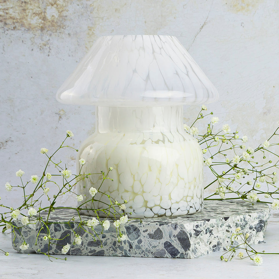 champignon mushroom lamp candle