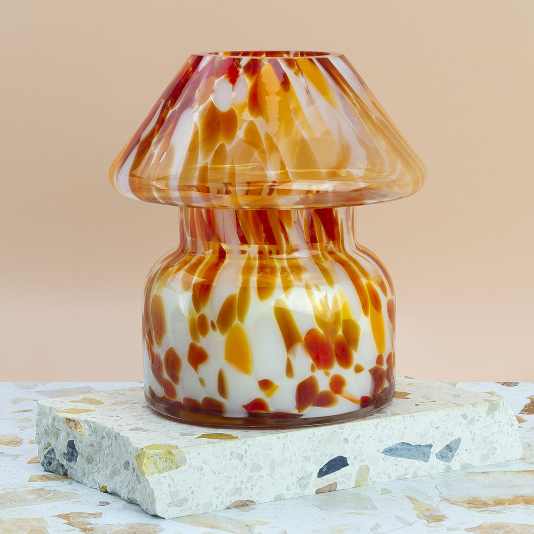 Mushroom lamp candle