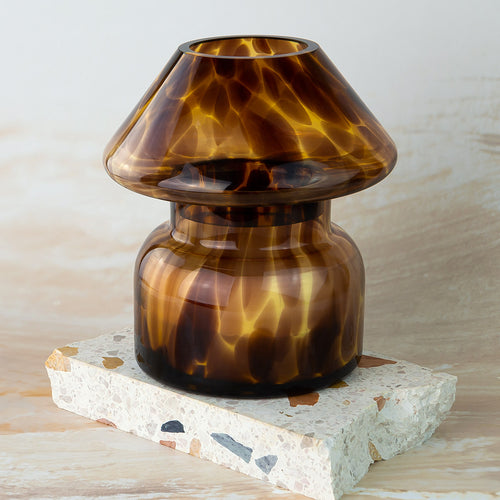 Mushroom lamp candle. Mushroom vase